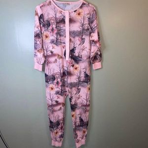 I <3 Next Pink Snap Front Camo Pajama